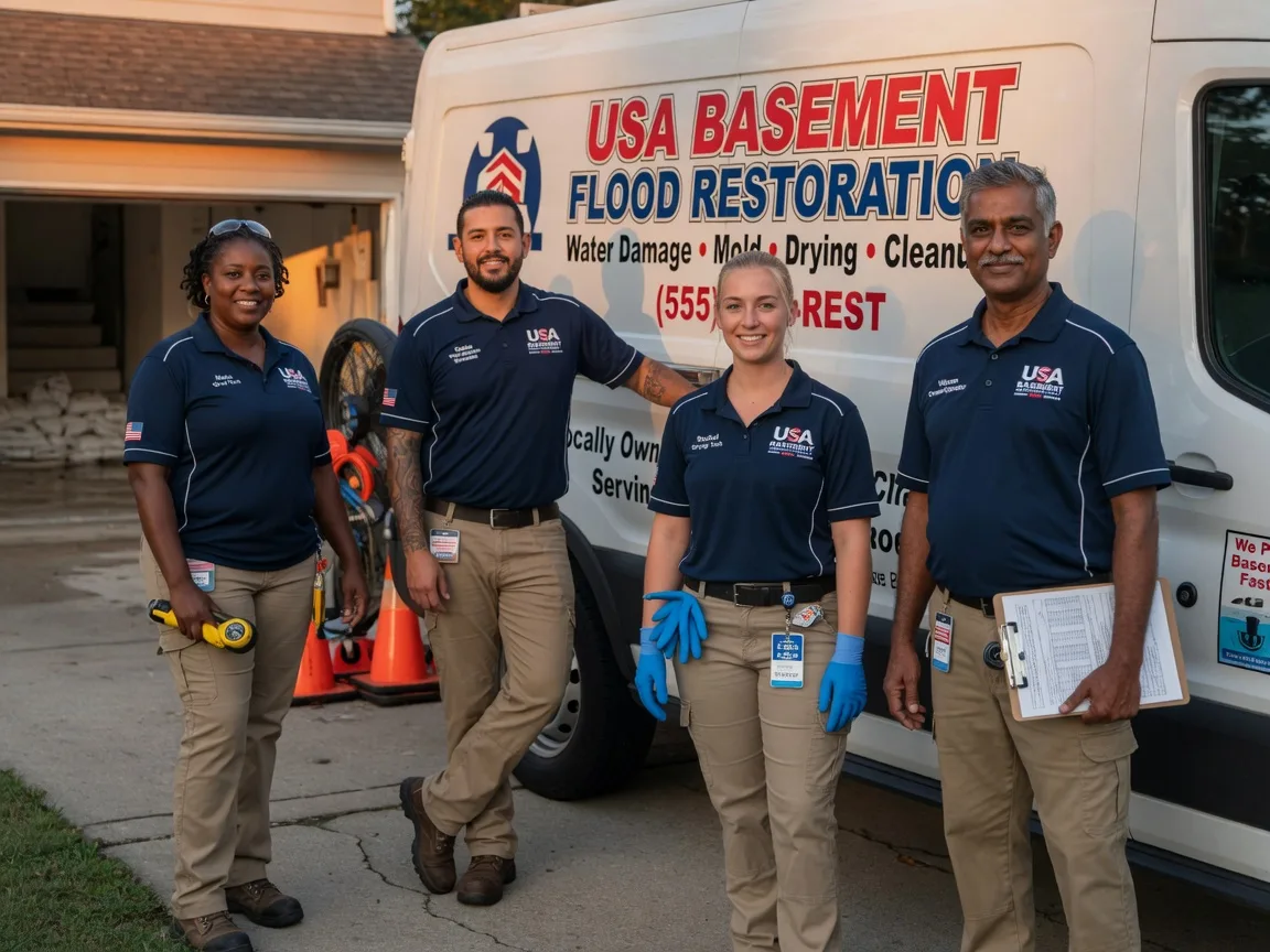 Basement Flood Cleanup company in Preemption, IL